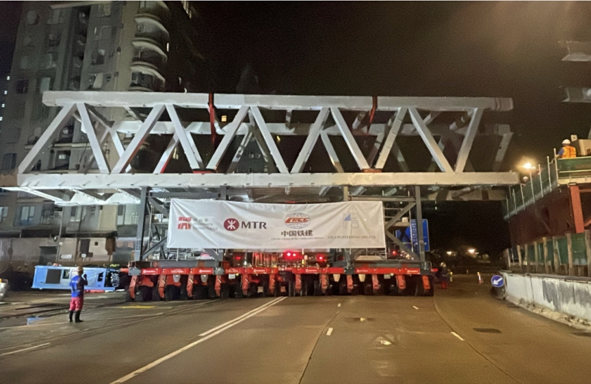 訂單上新|香港鋼鐵屯馬線宋皇臺站天橋順利安裝